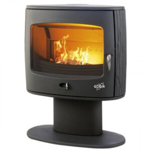 Poêle bois bûche GODIN Eliot 8Kw - Anthracite - 388131